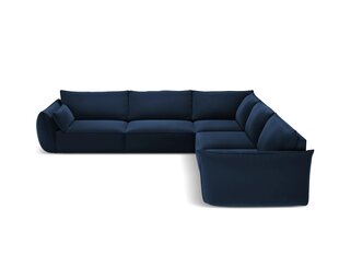 Sümmeetriline nurgadiivan velvet sofa Venus, 7 istekohta, tumesinine цена и информация | Угловые диваны | hansapost.ee