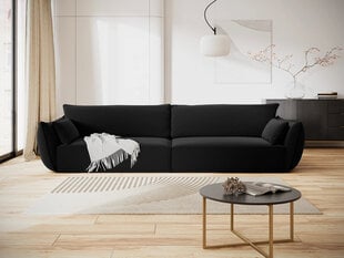 Velvet диван Vanda, 4 места, черный цвет цена и информация | Диваны | hansapost.ee