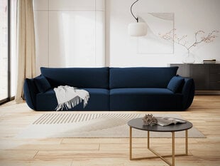 Velvet диван Vanda, 4 места, темно-синий цвет цена и информация | Диваны | hansapost.ee