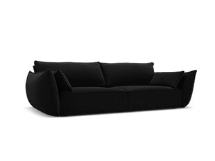 Velvet диван Vanda, 3 места, черный цена и информация | Диваны | hansapost.ee