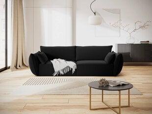 Velvet диван Vanda, 3 места, черный цена и информация | Диваны | hansapost.ee