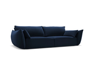 Velvet диван Vanda, 3 места, темно-синий цвет цена и информация | Диваны | hansapost.ee