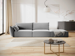 Velvet диван Vanda (правый), 4 места, серый цвет цена и информация | Угловые диваны | hansapost.ee