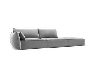 Velvet диван Vanda (правый), 4 места, серый цвет цена и информация | Угловые диваны | hansapost.ee