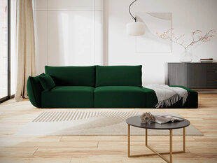 Velvet правый диван Vanda, 4 места, бутылка зеленого цвета цена и информация | Угловые диваны | hansapost.ee