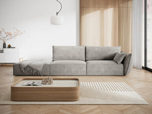 Левый диван Vanda, 4 места, светло-серый цвет цена и информация | Угловые диваны | hansapost.ee