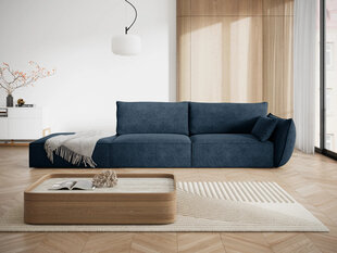 Левый диван Vanda, 4 места, синий цвет цена и информация | Угловые диваны | hansapost.ee