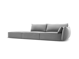 Velvet диван Vanda (левый), 4 места, серый цвет цена и информация | Угловые диваны | hansapost.ee