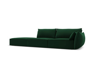 Velvet левый диван Vanda, 4 места, зеленый цвет цена и информация | Угловые диваны | hansapost.ee