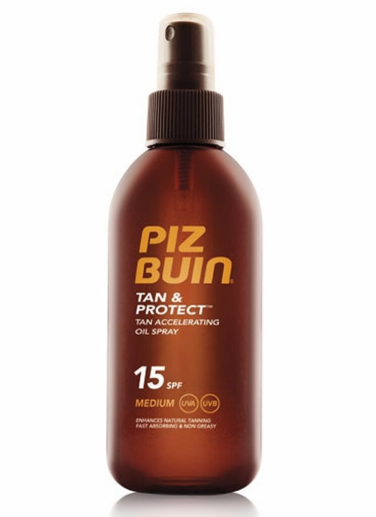 PIZ BUIN Tan & Protect Tan Accelerating Oil Spray päikesekaitsekreem 150 ml цена и информация | Päikesekaitse ja päevitusjärgsed kreemid | hansapost.ee