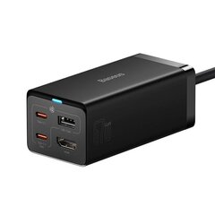 Baseus GaN5 Pro wall charger 2xUSB-C + USB + HDMI, 67W (black) цена и информация | Адаптеры и USB-hub | hansapost.ee