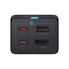 Baseus GaN5 Pro wall charger 2xUSB-C + USB + HDMI, 67 Вт (black) цена и информация | Адаптеры и USB-hub | hansapost.ee