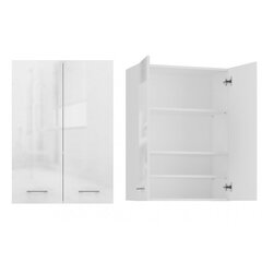 Подвесной шкафчик для ванной Pola mini DD, белый глянцевый цена и информация | Шкафчики для ванной | hansapost.ee