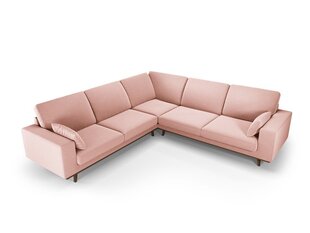 Симметричный velvet диван Hebe, 5 мест, розовый цена и информация | Угловые диваны | hansapost.ee