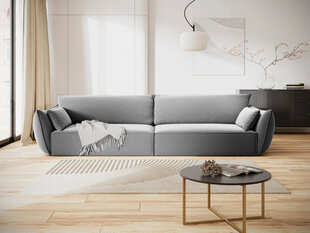 Velvet диван Vanda, 4 места, серый цвет цена и информация | Диваны | hansapost.ee