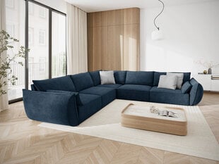 Симметричный угловой диван Vanda, 7 мест, темно-синий цвет цена и информация | Угловые диваны | hansapost.ee