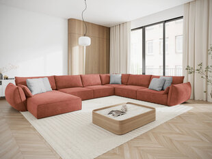 Панорамный правый диван Vanda, 8 мест, красный цвет цена и информация | Угловые диваны | hansapost.ee