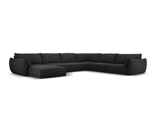 Панорамный правый диван Vanda, 8 мест, темно-серый цвет цена и информация | Угловые диваны | hansapost.ee