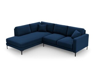 Vasakpoolne nurgadiivan velvet sofa Venus, 5 istekohta, tumesinine цена и информация | Угловые диваны | hansapost.ee