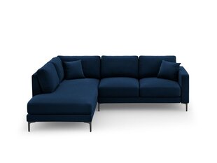 Левый угловой velvet диван Venus, 5 мест, темно-синий цвет цена и информация | Угловые диваны | hansapost.ee