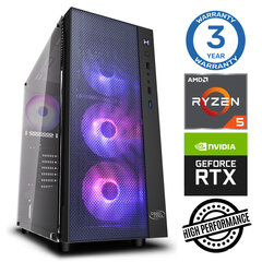 INTOP Ryzen 5 3600 32GB 240SSD M.2 NVME RTX4060Ti 8GB no-OS цена и информация | Стационарные компьютеры | hansapost.ee