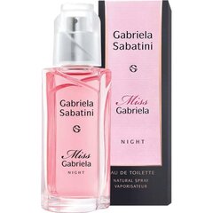 <p>Gabriela Sabatini Miss Gabriela Night EDT для женщин, 30 мл</p>
 цена и информация | Духи для Нее | hansapost.ee