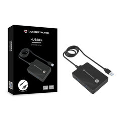 USB-jaotur Conceptronic HUBBIES11B hind ja info | USB adapterid ja jagajad | hansapost.ee