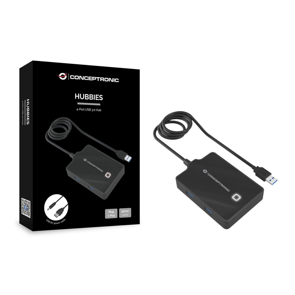 USB-jaotur Conceptronic HUBBIES11B цена и информация | USB adapterid ja jagajad | hansapost.ee