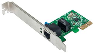 Intellinet PCI-Express 1x RJ45 Gigabit Ethernet võrgukaart hind ja info | Intellinet Arvutid ja IT- tehnika | hansapost.ee