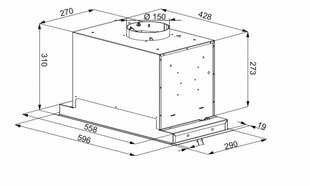 Schlosser HL60PBWH Glass цена и информация | Вытяжки на кухню | hansapost.ee