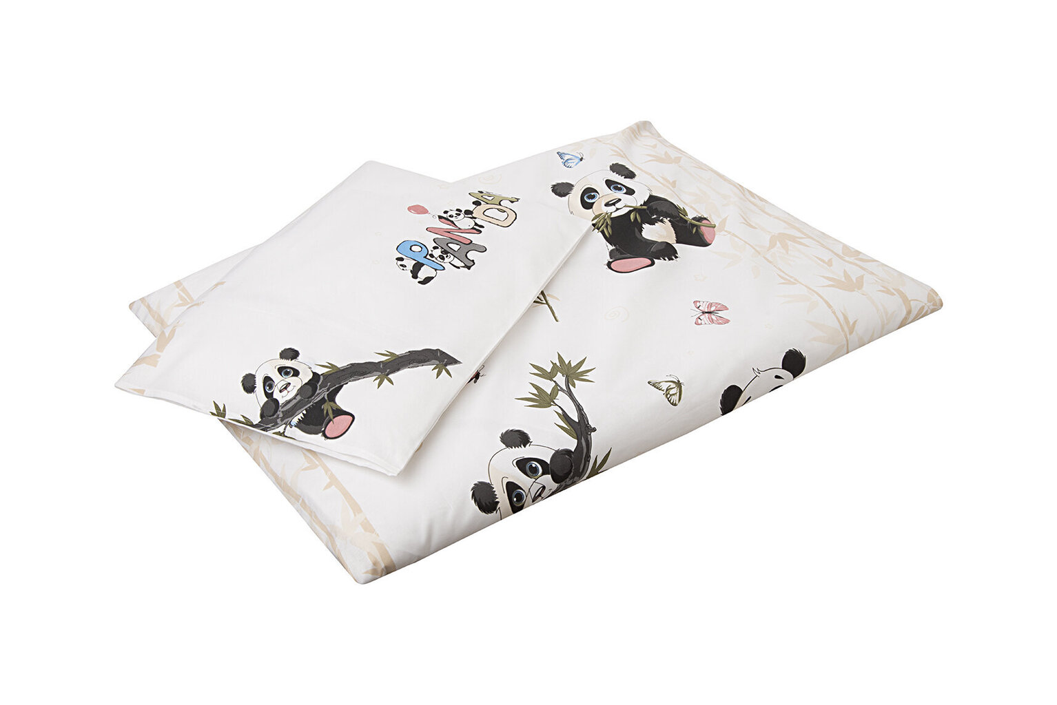 Voodipesukomplekt Tekstiilikompanii Panda, 102x120 cm, 2-osaline цена и информация | Voodipesukomplektid | hansapost.ee