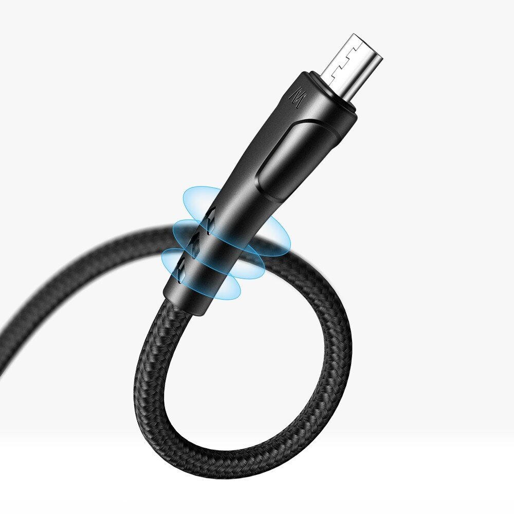 Mcdodoz telefonikaabel, mis toetab Car Play ja Android Auto Mamba seeria Micro USB 20cm punutud kaabliga must, Quick Charge 4.0+, Samsung AFC цена и информация | Juhtmed ja kaablid | hansapost.ee