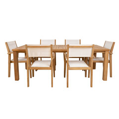 Dining set BALI table and 6 chairs цена и информация | Комплекты уличной мебели | hansapost.ee