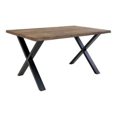 Обеденный стол Toulon, 200x95 см, серый/черный цена и информация | Кухонные и обеденные столы | hansapost.ee