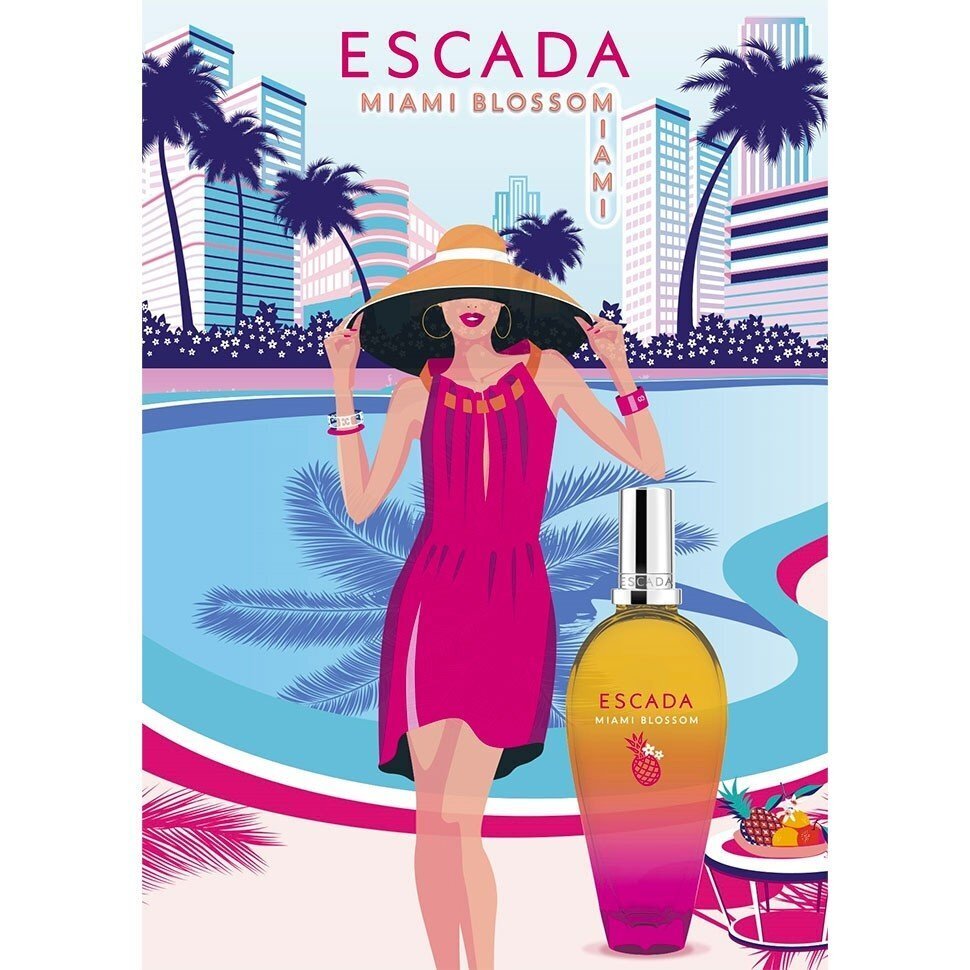 Tualettvesi Escada Miami Blossom EDT naistele 100 ml hind ja info | Parfüümid naistele | hansapost.ee