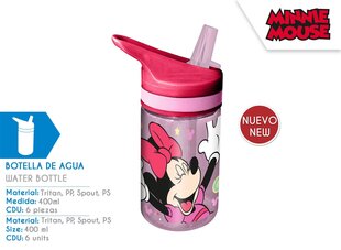 Minnie Mouse joogipudel 400 ml hind ja info | Joogipudelid | hansapost.ee