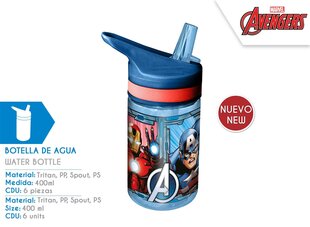 Avengers tritaanist pudel 400ml hind ja info | Joogipudelid | hansapost.ee