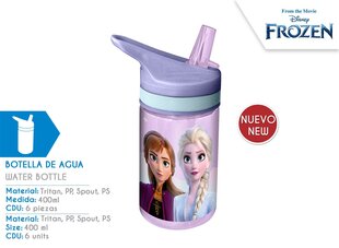 Pudel Frozen II, 400ml цена и информация | Фляги для воды | hansapost.ee