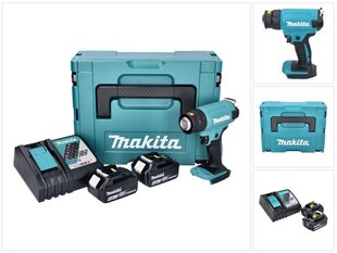 Аккумуляторный фен с горячим воздухом Makita DHG 180 RGJ цена и информация | Строительные фены | hansapost.ee