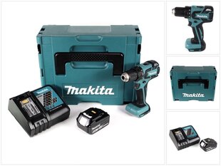 Аккумуляторная дрель Makita DDF 459 RG1J цена и информация | Дрели и шуруповёрты | hansapost.ee