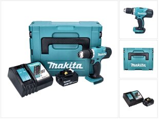 Аккумуляторная дрель Makita DDF 453 RG1J цена и информация | Дрели и шуруповёрты | hansapost.ee