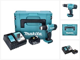 Аккумуляторная дрель Makita DDF 453 RF1J цена и информация | Дрели и шуруповёрты | hansapost.ee