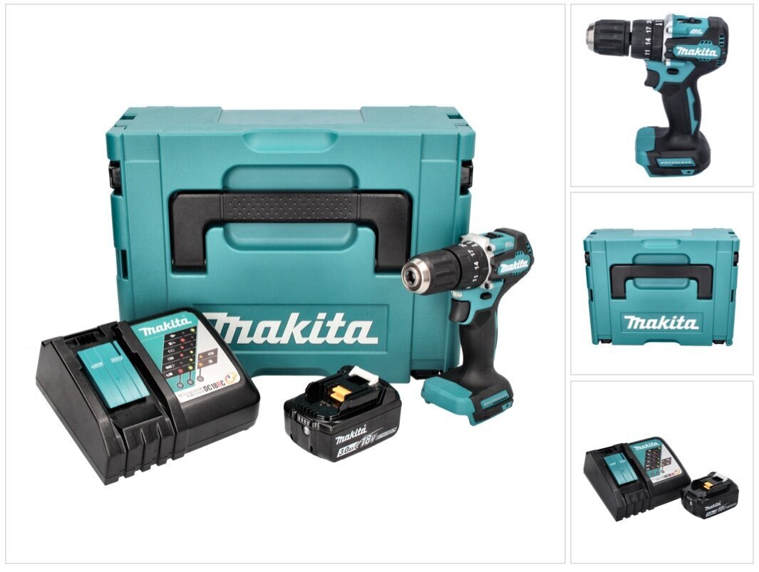 Akulööktrell Makita DHP 487 RF1J hind ja info | Akutrellid, puurid ja kruvikeerajad | hansapost.ee