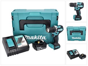 Аккумуляторная дрель Makita DDF 487 RG1J цена и информация | Дрели и шуруповёрты | hansapost.ee