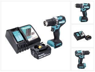 Аккумуляторная дрель Makita DDF 487 RG1 цена и информация | Дрели и шуруповёрты | hansapost.ee