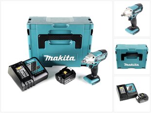 Аккумуляторная ударная дрель Makita DTW 190 RT1J цена и информация | Дрели и шуруповёрты | hansapost.ee