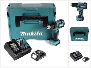 Аккумуляторная дрель Makita DDF 459 Y1J цена и информация | Дрели и шуруповёрты | hansapost.ee