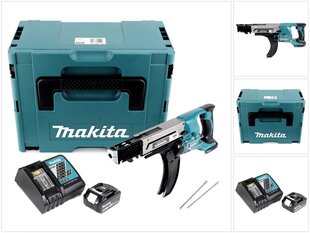 Аккумуляторная дрель Makita DFR 750 RG1J цена и информация | Дрели и шуруповёрты | hansapost.ee