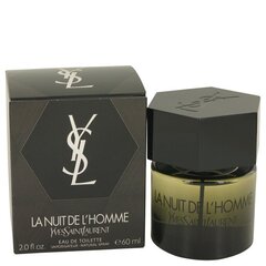 Yves Saint Laurent La Nuit De L´Homme – tualettvesi pihusti 60 ml price and information | Parfüümid meestele | hansapost.ee