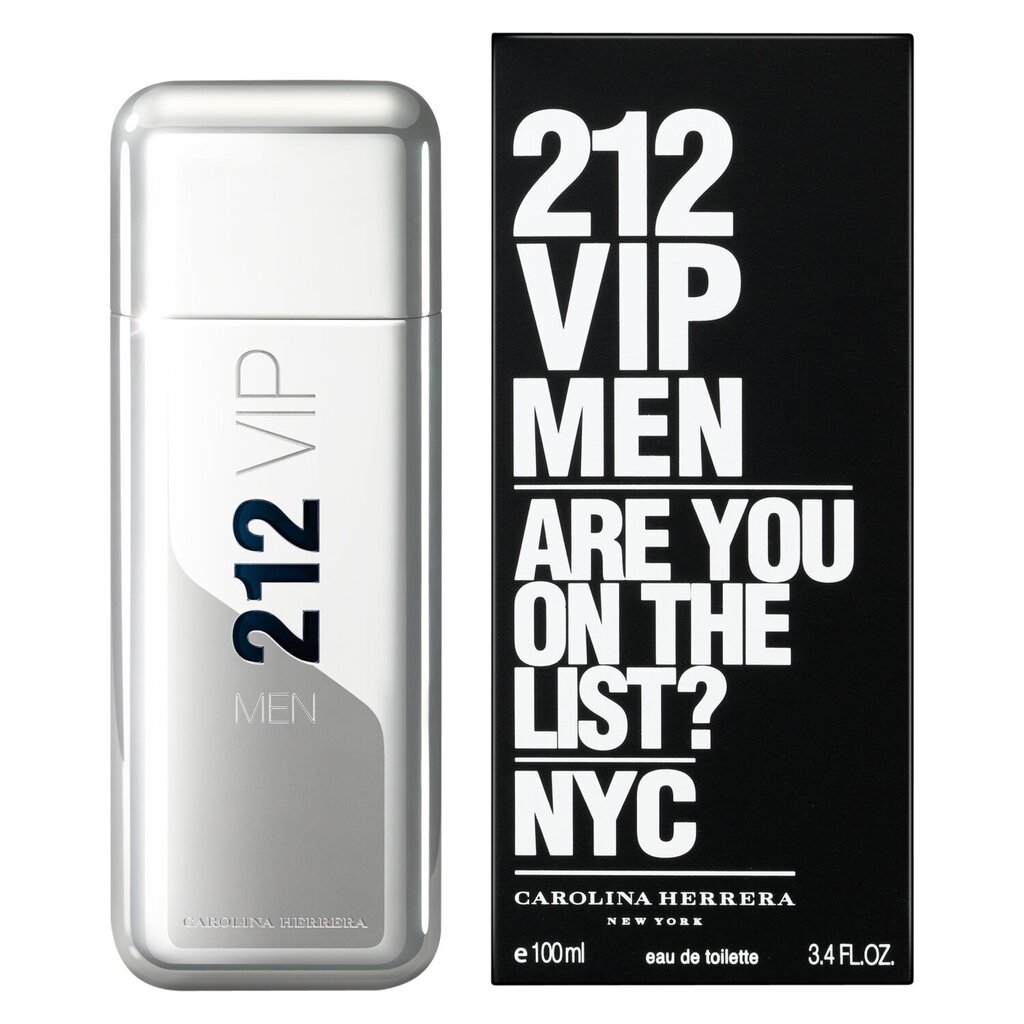 Meeste parfüüm 212 Vip Carolina Herrera EDT: Maht - 100 ml hind ja info | Parfüümid meestele | hansapost.ee